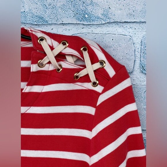 Veronica Beard Foley Ruched Stripe Dress medium - Picture 4 of 8